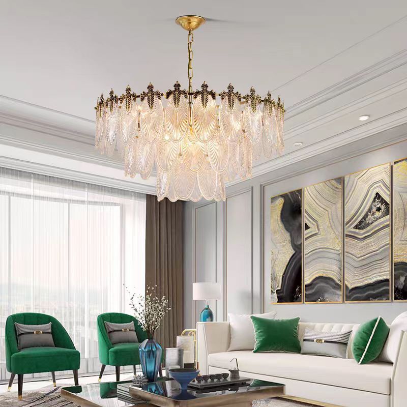 Living room pendant lamp French light luxury crystal master bedroom modern minimalist dining room bedroom lighting fixtures