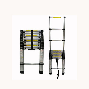 200kg capacity telescoping aluminum ladder 2.9m super 26 m telescopic ladder with stablizer6.3 m carbon fiber double side 4m