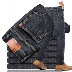 New fashion high quality wholesale straight Business casual stretch plus size men's jeans