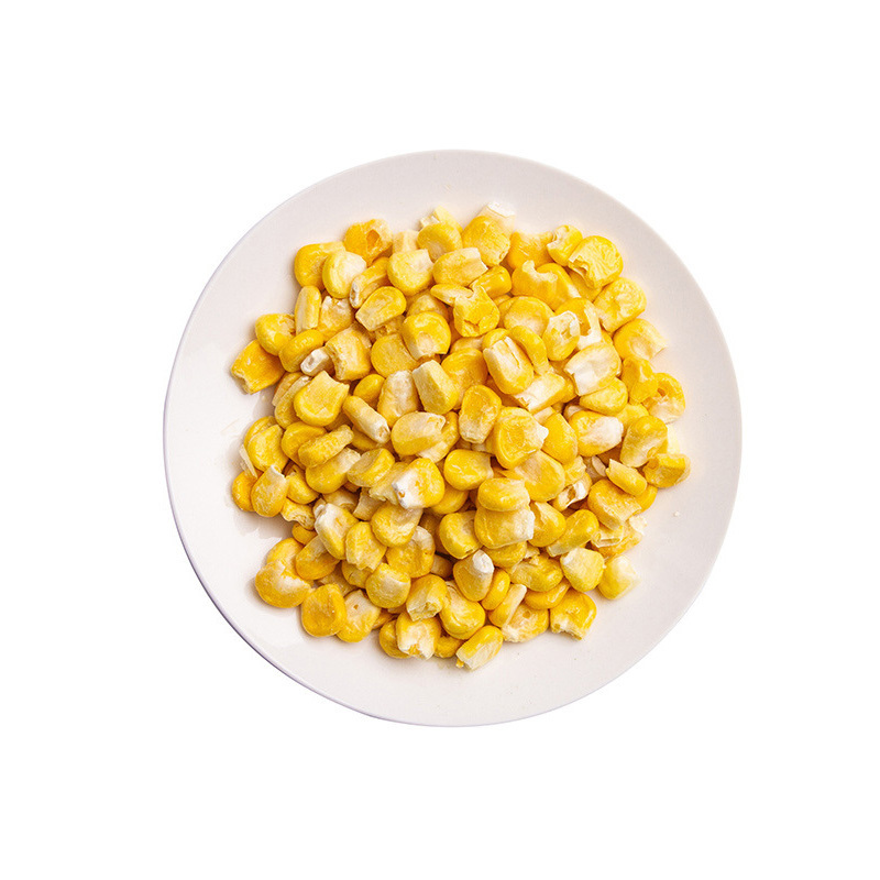 Wholesale Healthy No Oil Dry Vegetable Zea mays L Crisps Snack Product Freeze Dried Sweet Corn