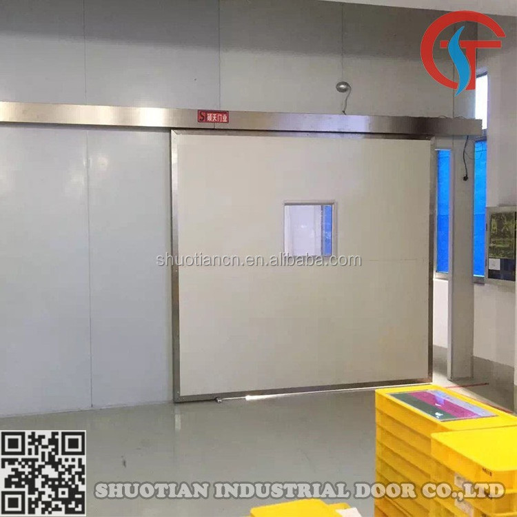 Automatic metal industrial sliding industrial doors for warehouse