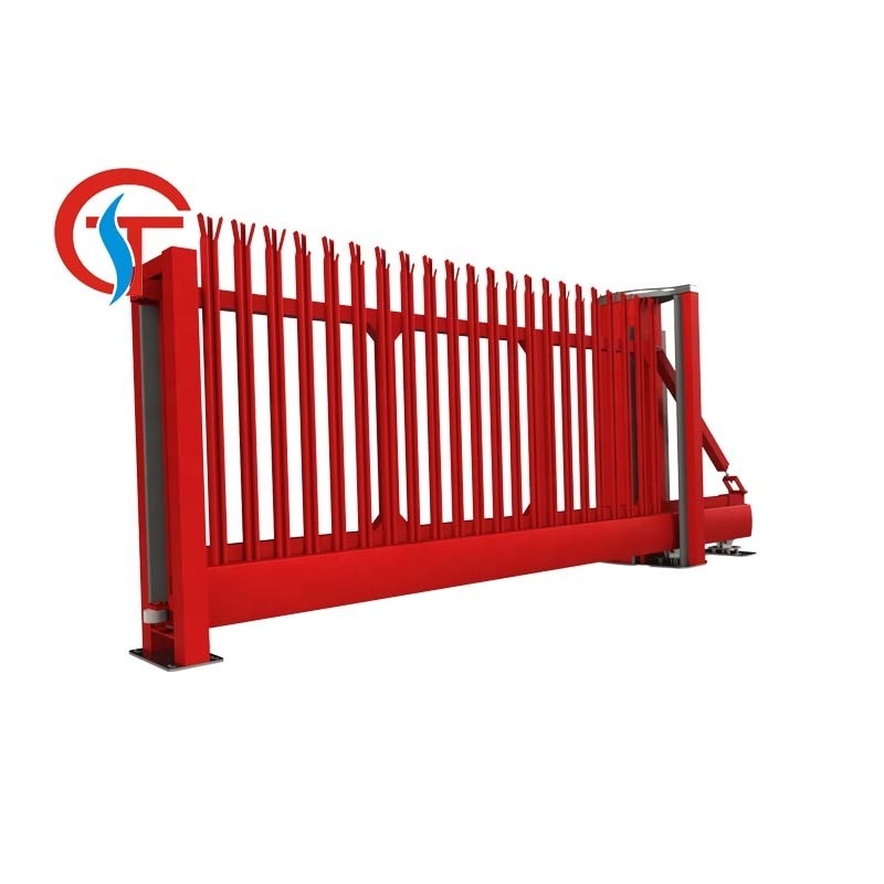 Shuotian Electric Motor Automatic Sliding Main Gates Modern Frame Designs Sliding Gate For Home Warehouse Company