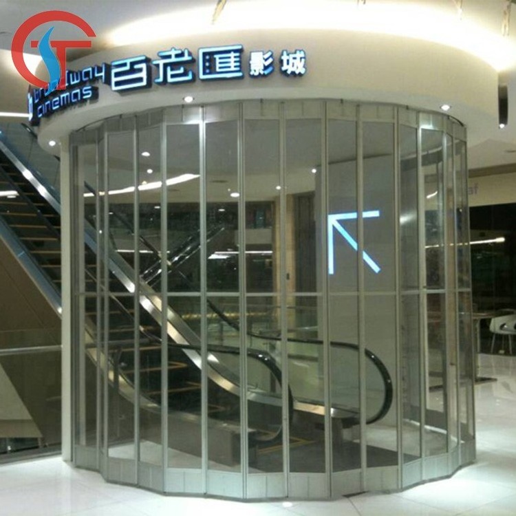 Electric Polycarbonate Transparent Sliding Shutter Door