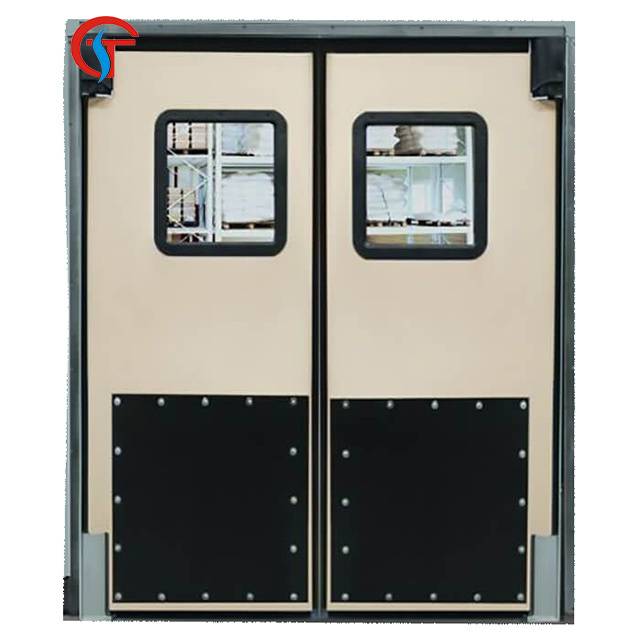 Food Industry Swing Stainless Steel Traffic Kitchen Doors For Restaurant