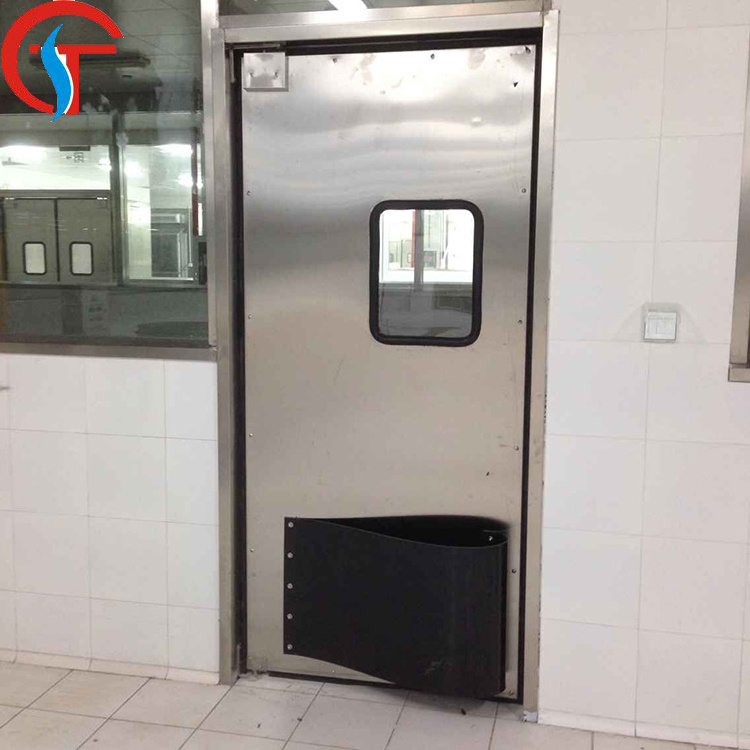 Food Industry Swing Stainless Steel Traffic Kitchen Doors For Restaurant