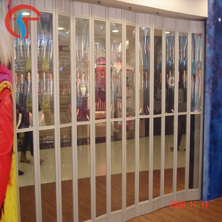 Electric Polycarbonate Transparent Sliding Shutter Door