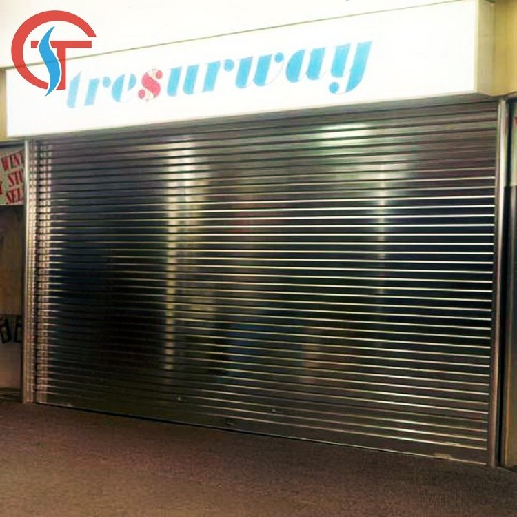 Stainless steel shop front roller shutter