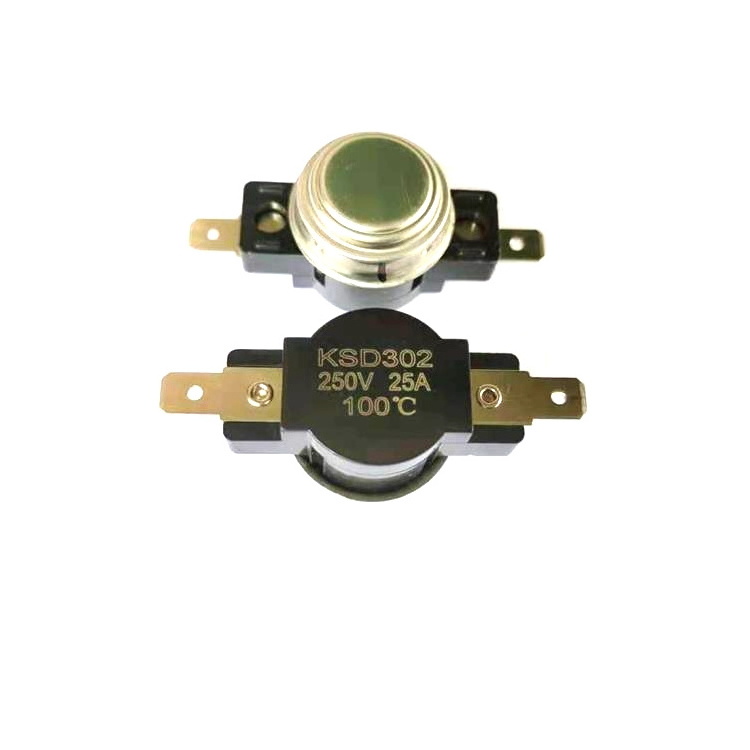 KSD302 Series 25A 250V  bakelite shell Thermal protector  Auto Reset  Operating temperature 0C ~260C SNAP-ACTION THERMOSTAT