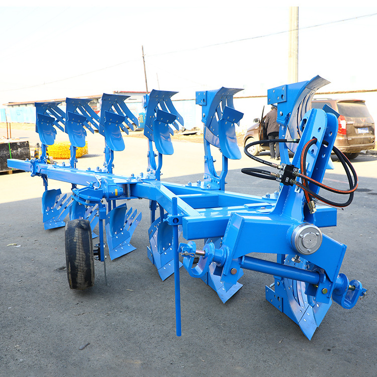 Farm implement reversible furrow plough, tractor drive hydraulic turning furrow plough for sale