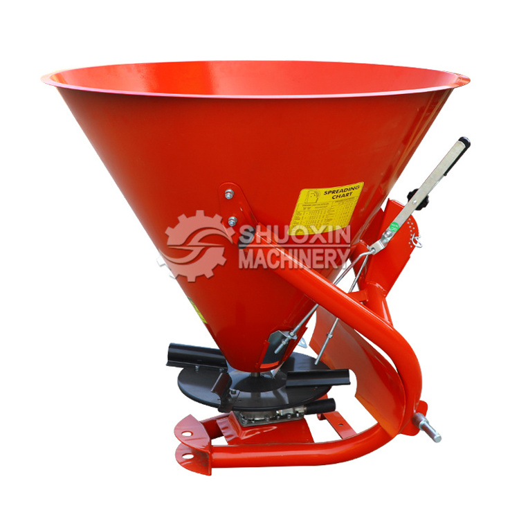 ISO approved 3 point linkage tractor PTO mounted stainless steel fertilizer salt sand spreader