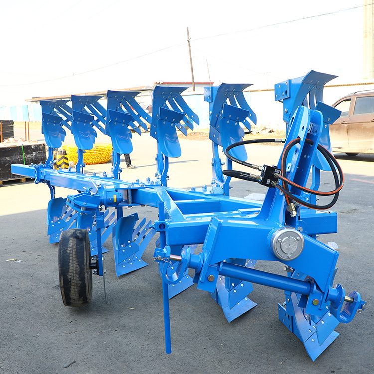 Farm implement reversible furrow plough, tractor drive hydraulic turning furrow plough for sale