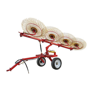 Full Specification Tractor Driven remote controlled wheel rake hay Rake