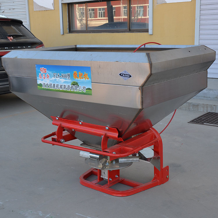 FLS-600 800 1200kg tractor Mounted Stainless Steel Fertilizer Spreader