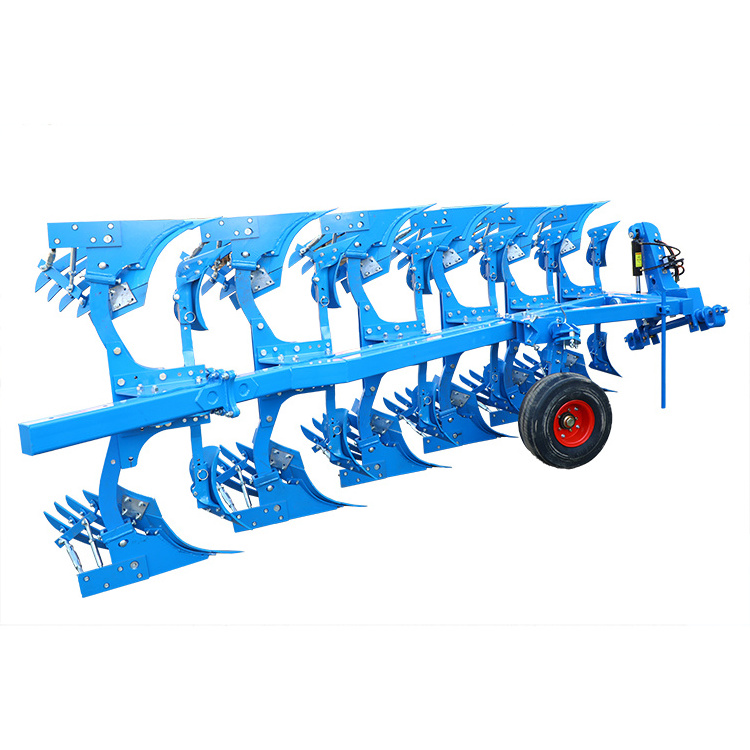 Farm implement reversible furrow plough, tractor drive hydraulic turning furrow plough for sale