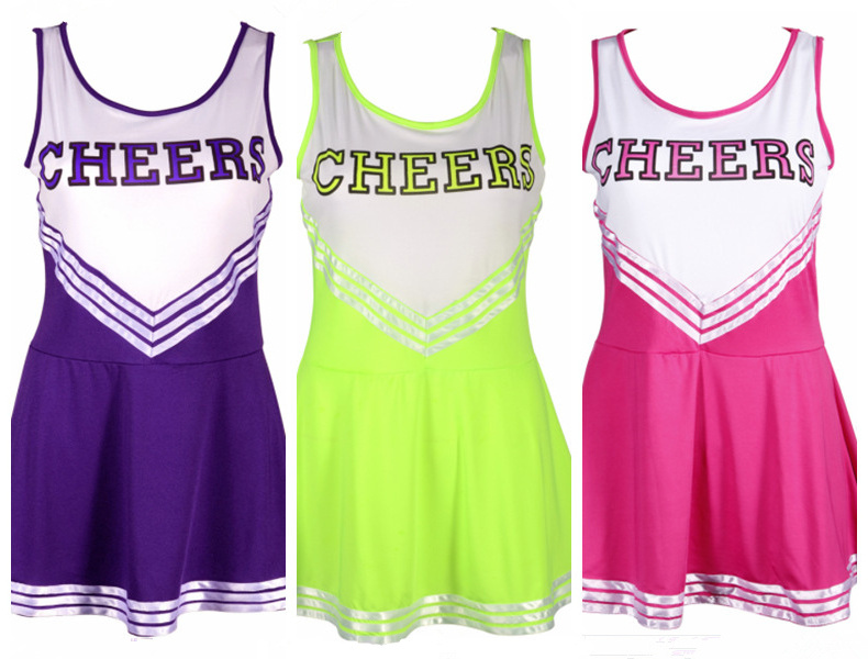 2019 Wholesale New Design Skirts Sexy Girl Hot Pink Custom Cheerleading Uniforms