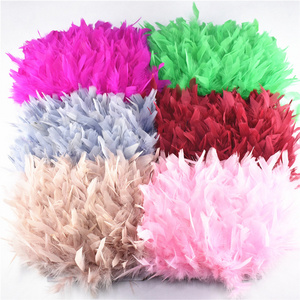 10-15CM  Turkey Feather Turkey Feather Piece Feather Cloth Edge Stage Performance Clothing Hand Decorative Material