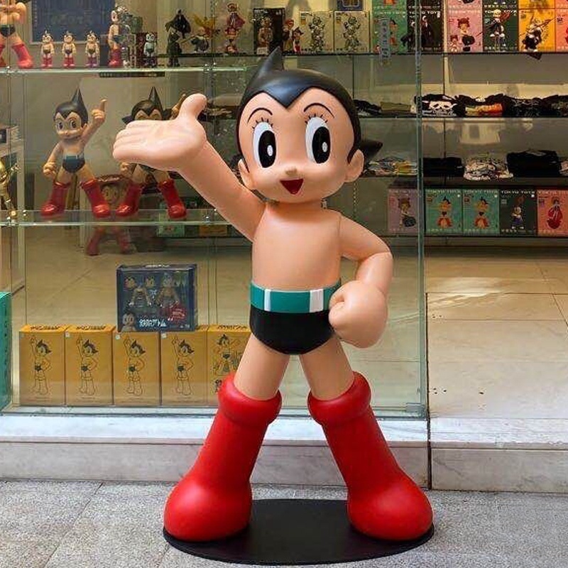 Japan Style Home Decoration Life Size Resin Cartoon Figure Statue Fiberglass Astro boy  Statue