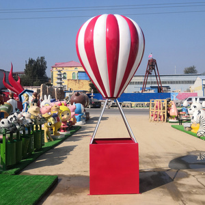 Flexible Adjustable Standing Sculpture Custom Size Fiberglass Hot Air Balloon Props STATUE