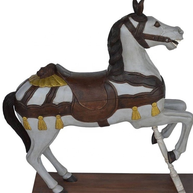 carousel horse statue fiberglass carousel sculpture large carousel art sculpture for sale