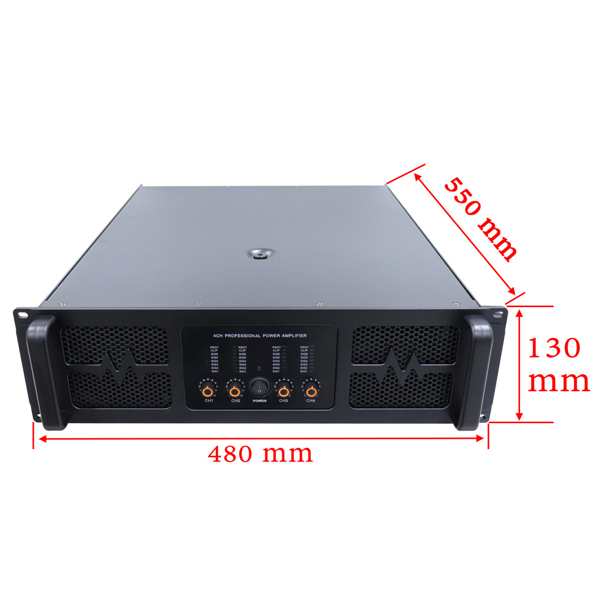 New products in 2024 6000w 4 channels Class H High power amplifier for large stage