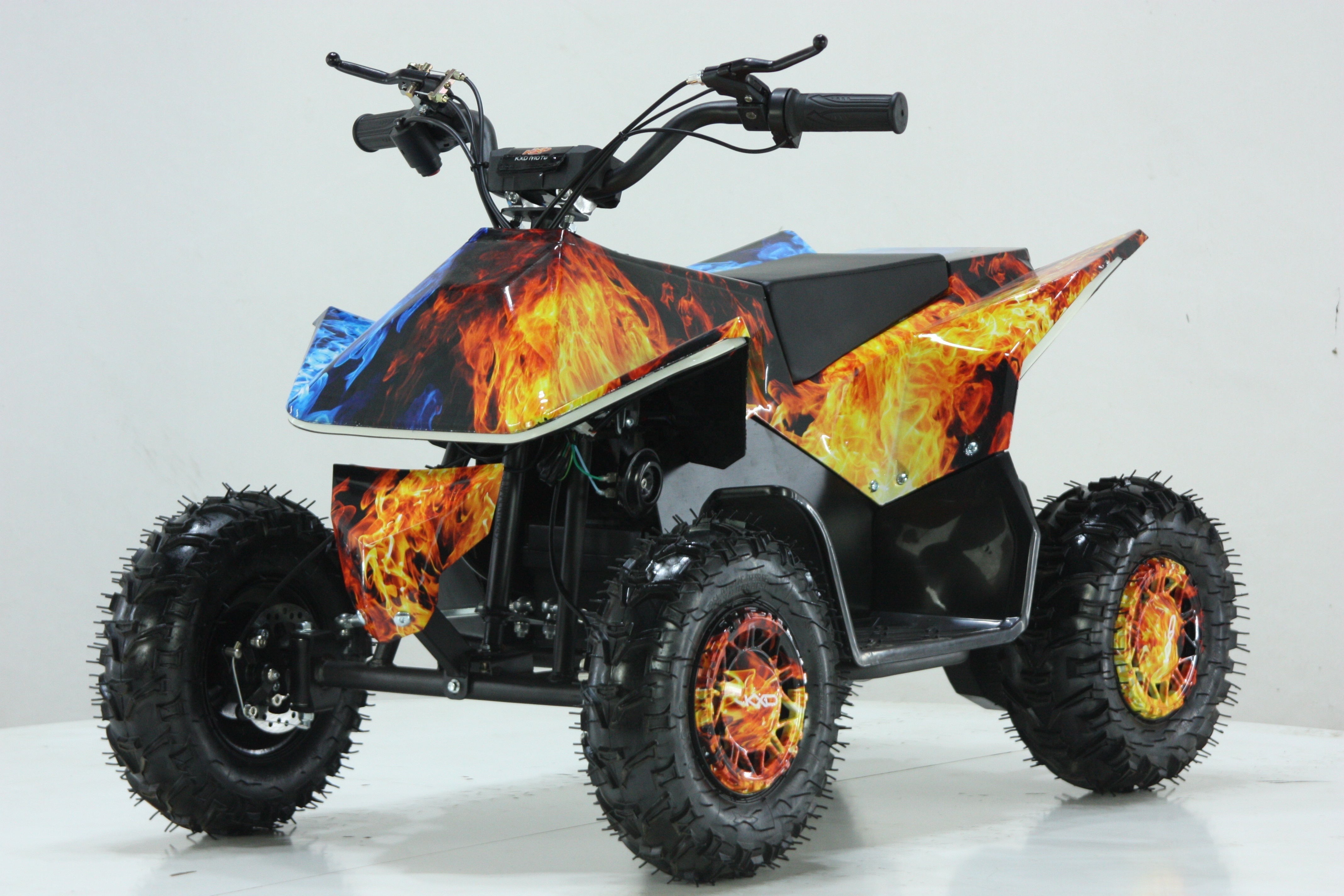 KXD ATV-2A mini quad bike for kids gasoline 49cc 2 stroke pull start atv for child 8 10 12 years old