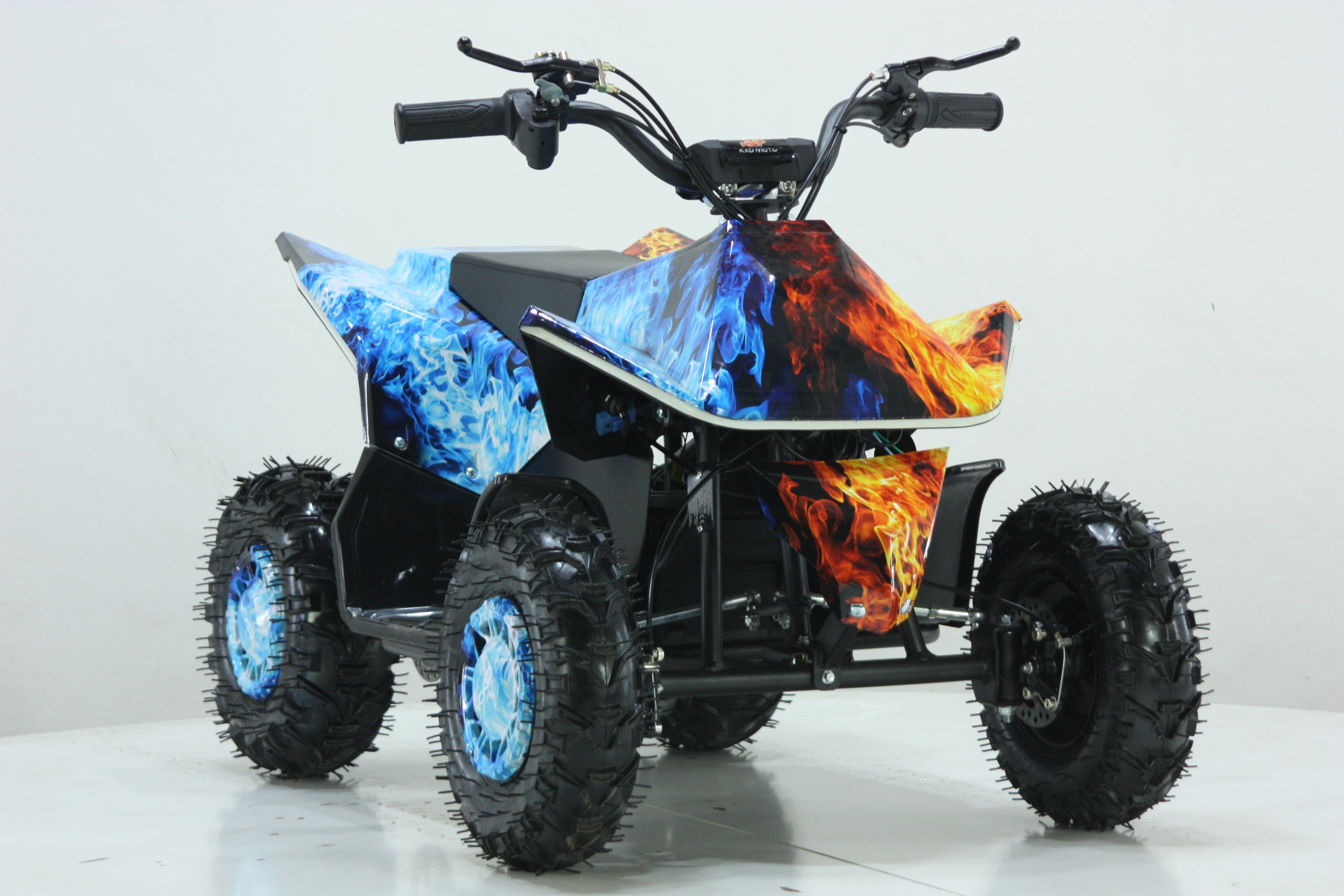 KXD ATV-2A mini quad bike for kids gasoline 49cc 2 stroke pull start atv for child 8 10 12 years old