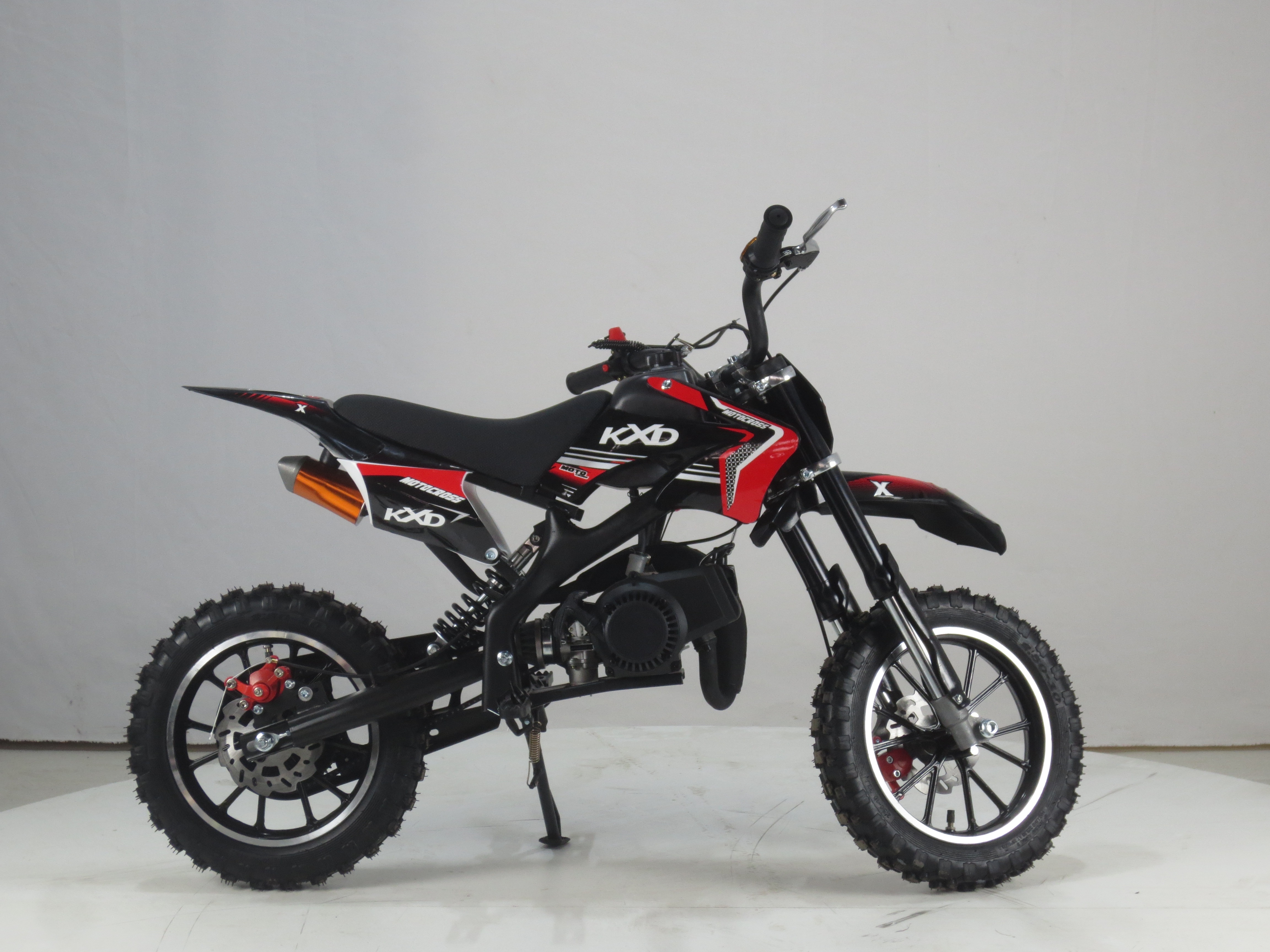 KXD701A mini dirt bike for kids 49CC 2 stroke pull start mini KXD motorcycle for Children factory price kids dirt bike