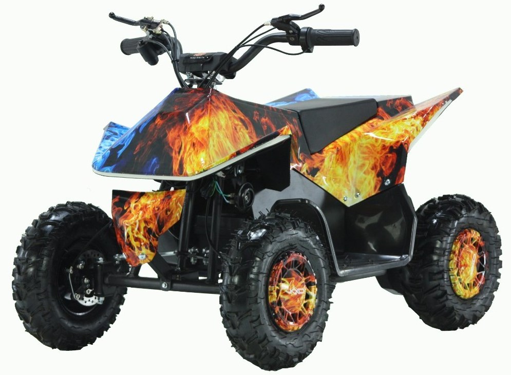 electric model mini atv quad for kids ice flame color ATV-2E