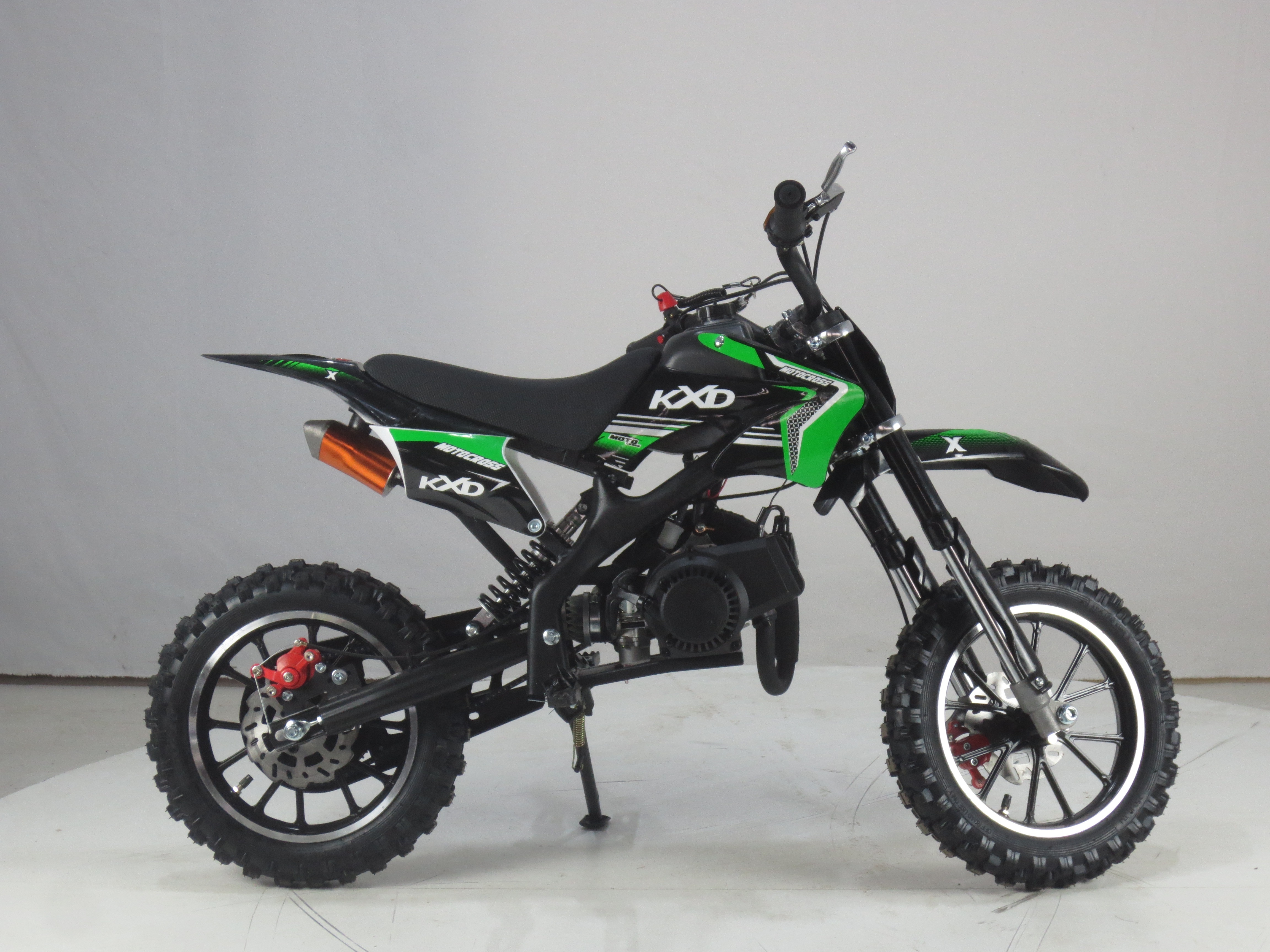 KXD701A mini dirt bike for kids 49CC 2 stroke pull start mini KXD motorcycle for Children factory price kids dirt bike