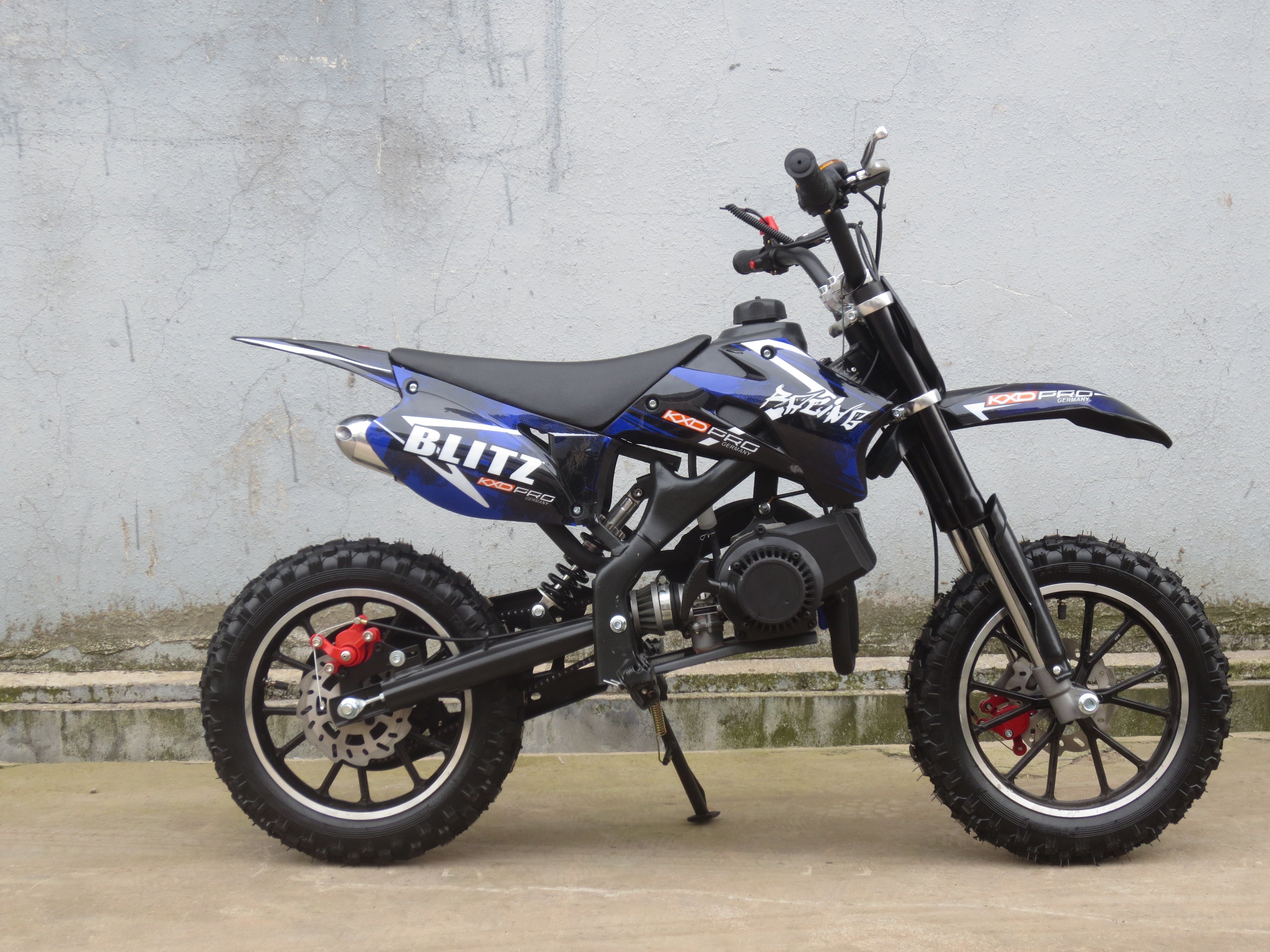 KXD708A mini motorbike 49CC 2 stroke pull start automatic speed made from KXD MOTO kids mini dirt bike factory