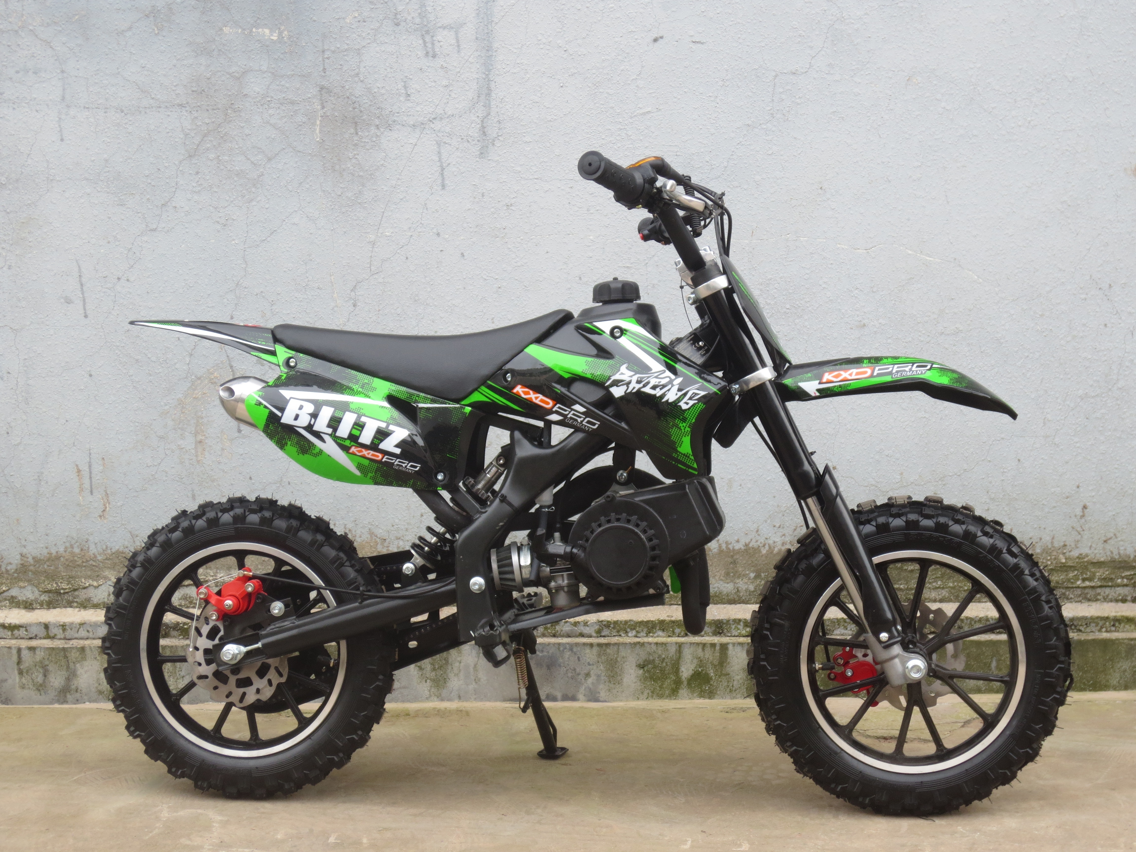 KXD708A mini motorbike 49CC 2 stroke pull start automatic speed made from KXD MOTO kids mini dirt bike factory