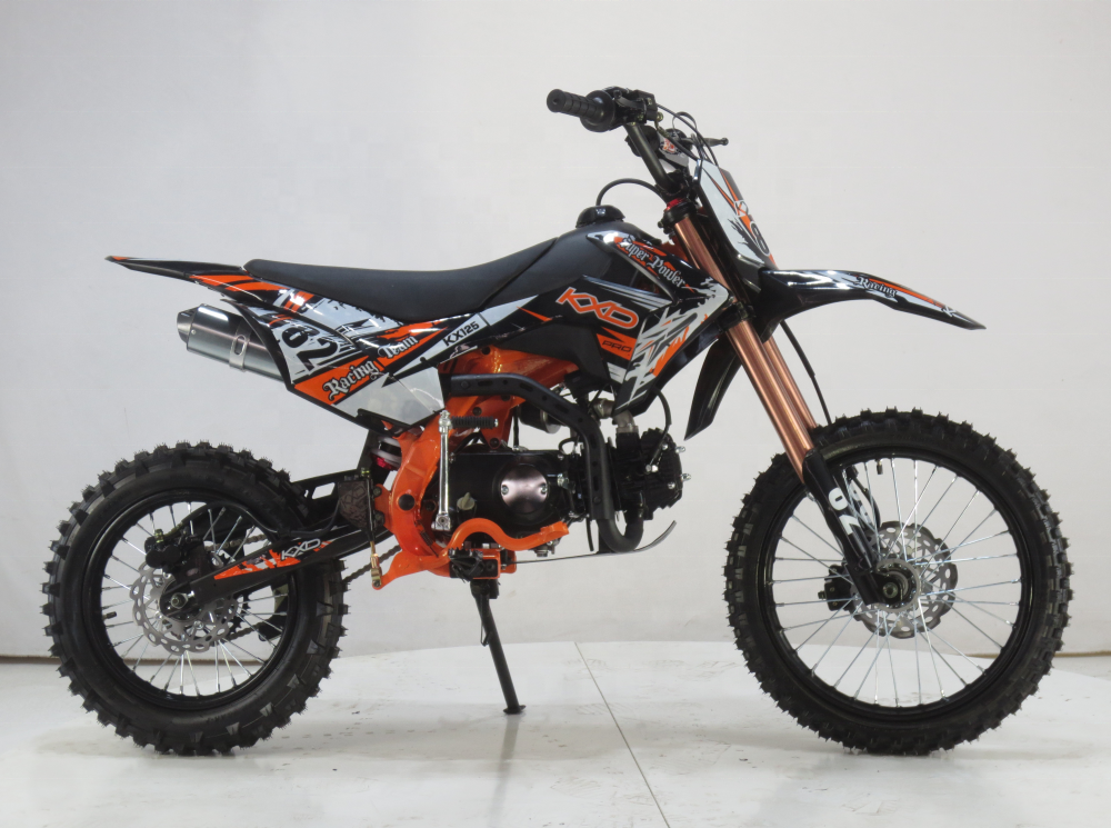 KXD609 dirt bike 125CC kich start 4 speed for adult manual clutch  KXD motorcycle pit bikes factory directly selling cheap price