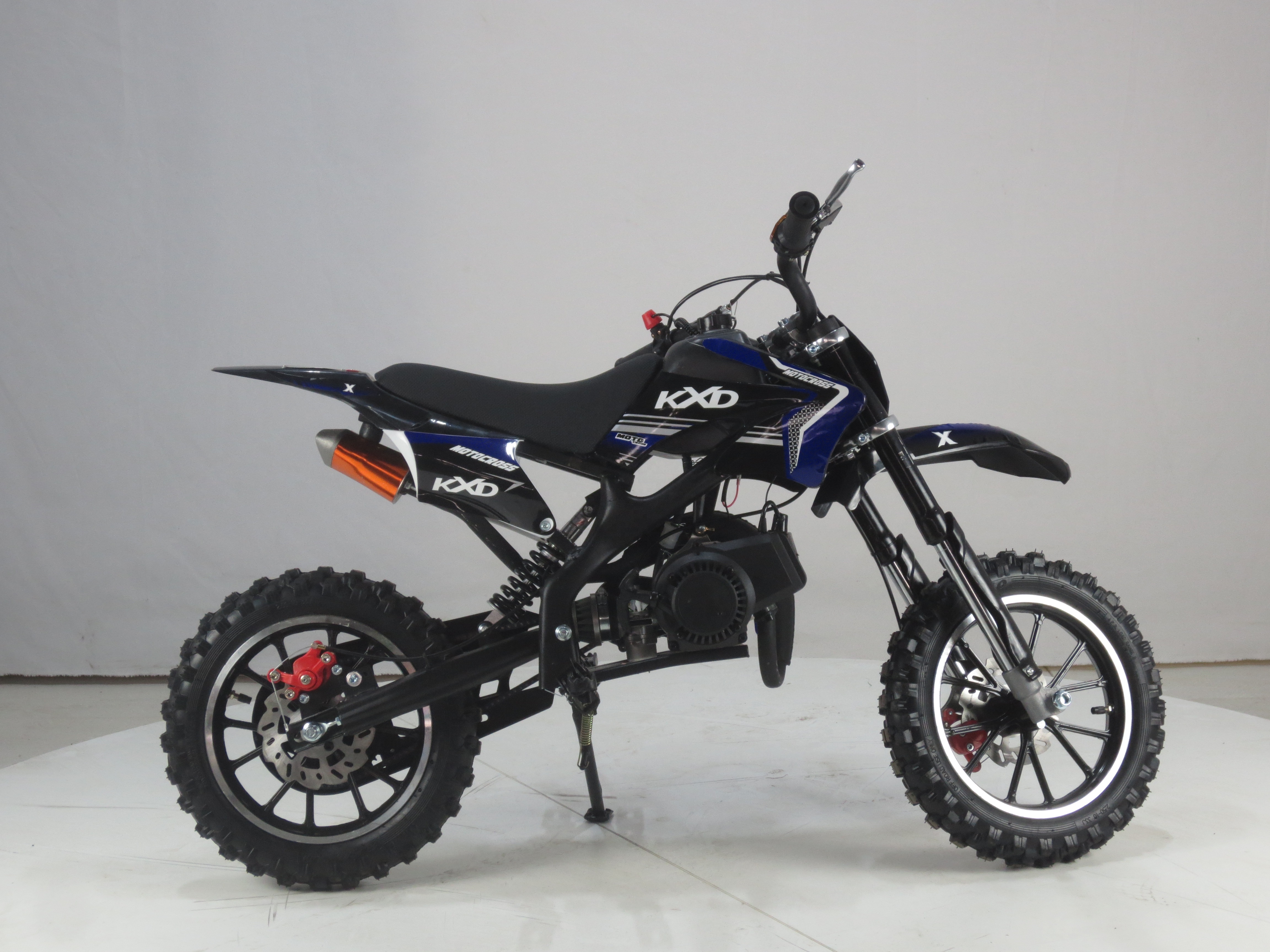 KXD701A mini dirt bike for kids 49CC 2 stroke pull start mini KXD motorcycle for Children factory price kids dirt bike