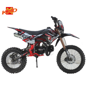 KXD 609 pro cross E-start+kick start 125CC/140CC pit bike with head light 4 speed 17/14 inch tyre teen adult dirt bike