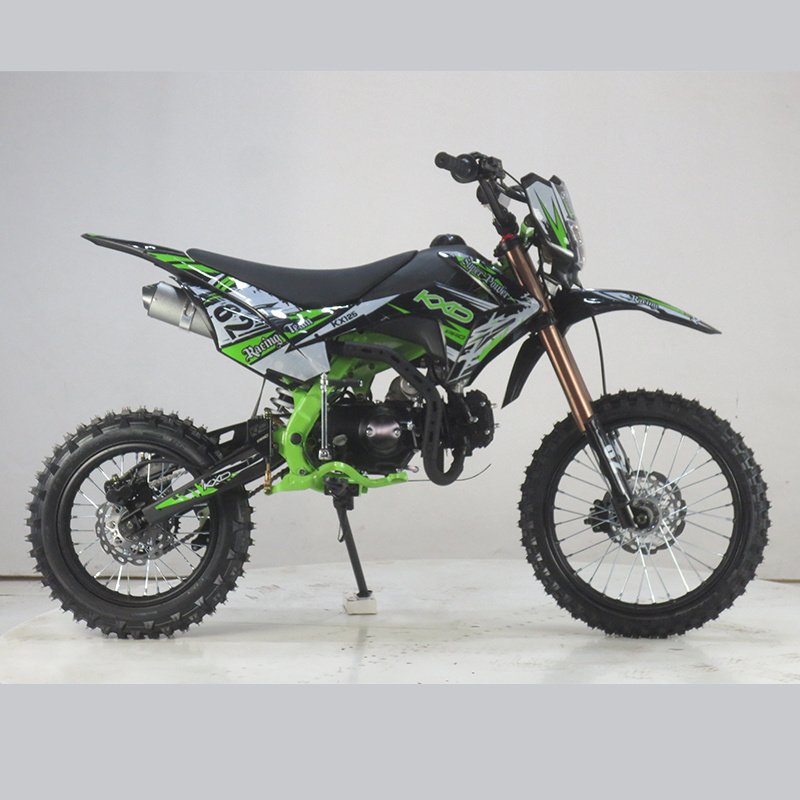 KXD 609 pro cross E-start+kick start 125CC/140CC pit bike with head light 4 speed 17/14 inch tyre teen adult dirt bike