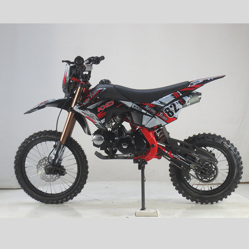 KXD 609 pro cross E-start+kick start 125CC/140CC pit bike with head light 4 speed 17/14 inch tyre teen adult dirt bike