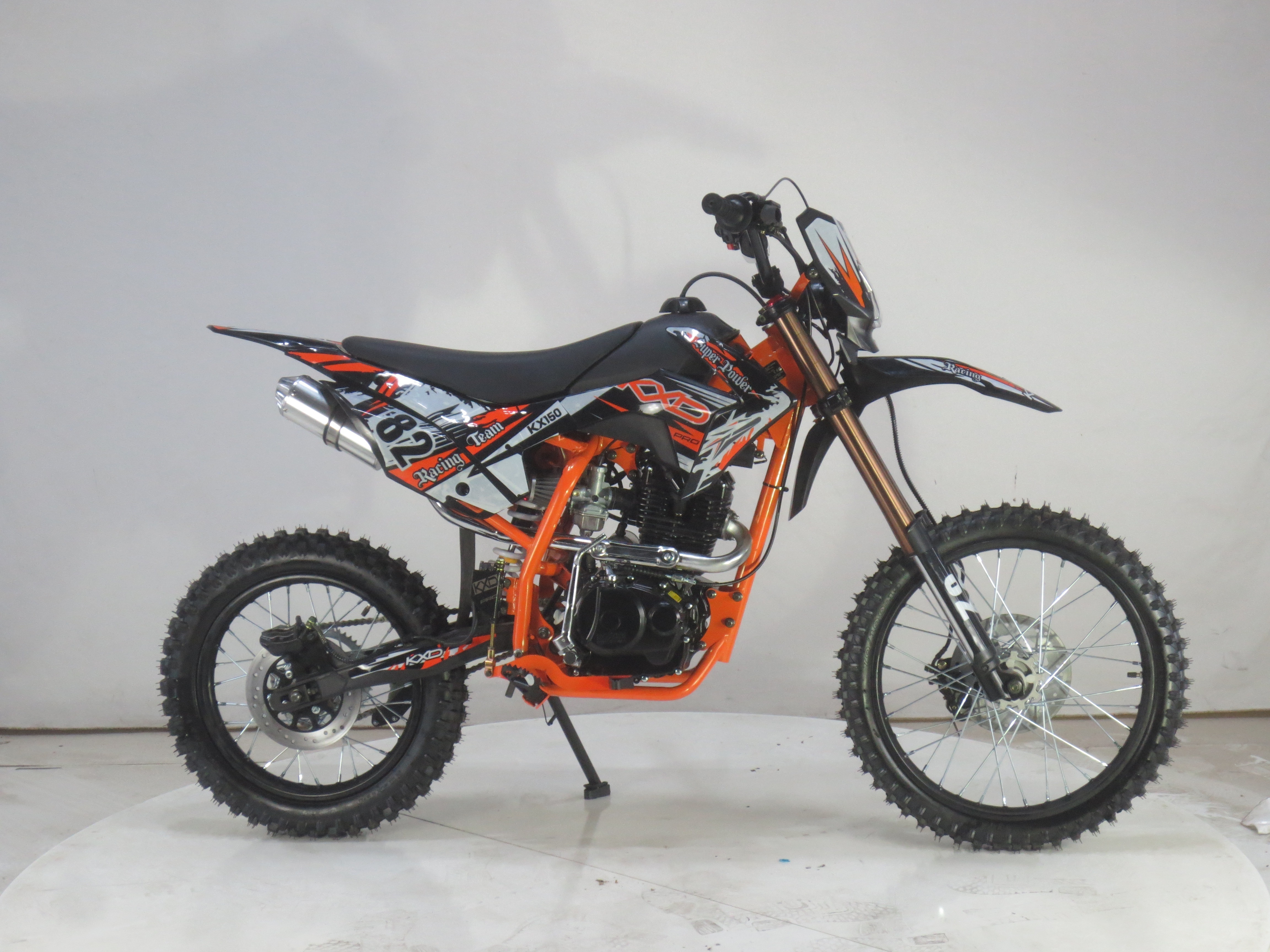 KXD613 dirt bike 140cc 150CC 4 speed for adult manual clutch men pit bike GY6 engine E-start and kick start motorcycle