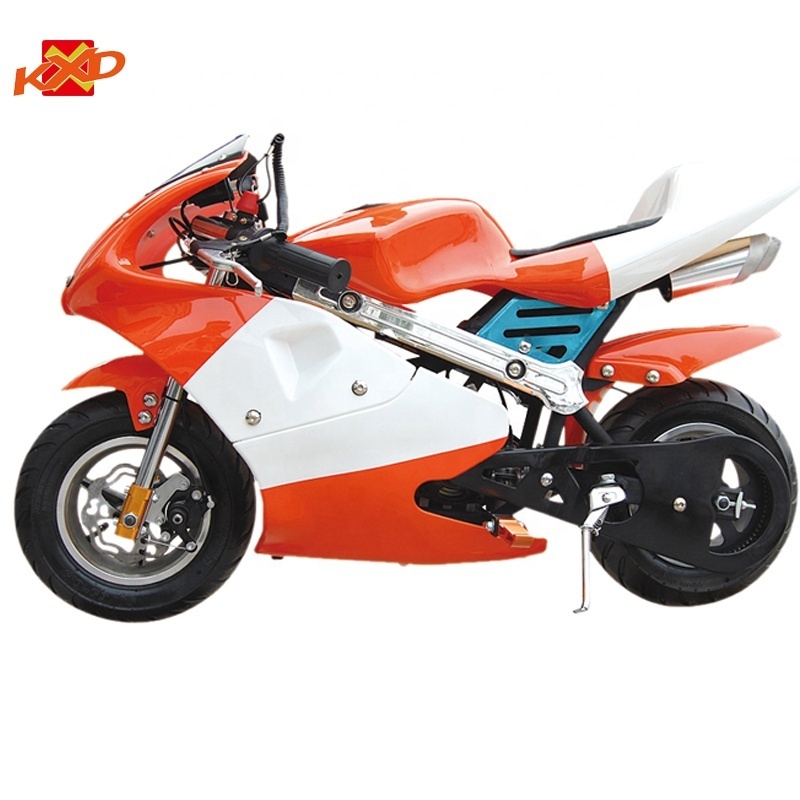 KXD MOTO mini bike 50CC 2 stroke pull start automatic speed mini GP pocket motorbike for kids