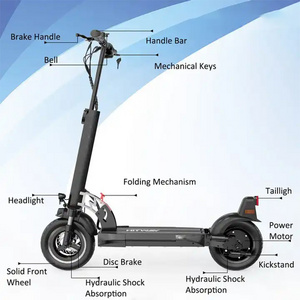 Stock E-scooter 36V/7.8AH Foldable Electric Scooter Poland Unisex Electronic Scooter 350W Electronic Motorcycle Cross Country