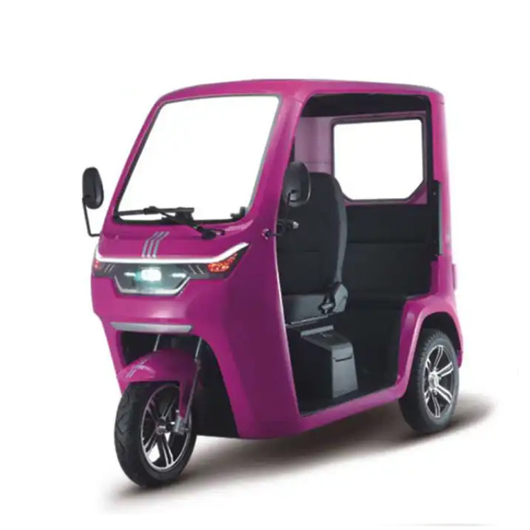 Adult Passenger Electric Tricycle Elderly Tricycle Passenger and Cargo Dual-Purpose Semi-Closed Tricycle