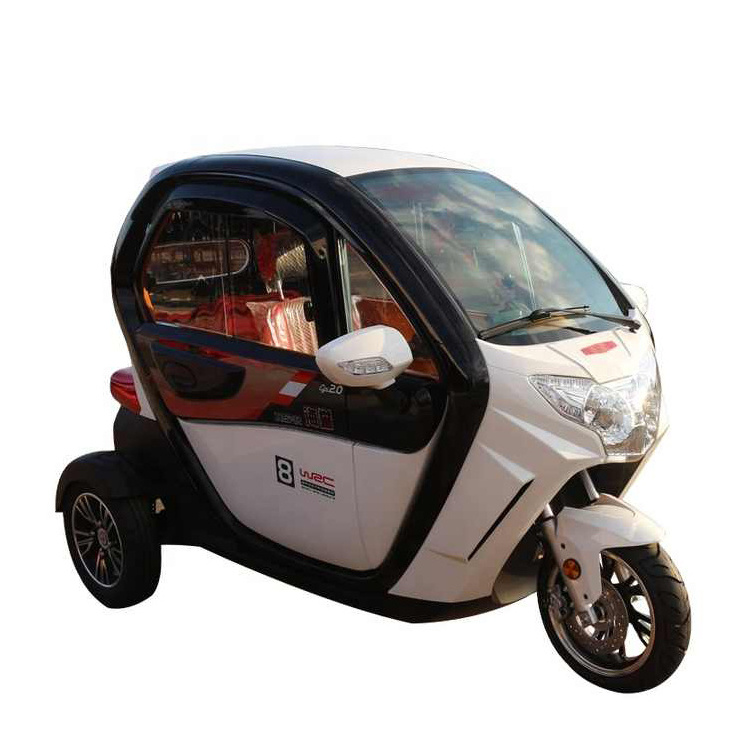 Adult Electric Vehicle Electric Disabled Car Best Prices 3 Wheels 3 Seats Electric Tricycle 1000W Closed Electric Mini Car Eec