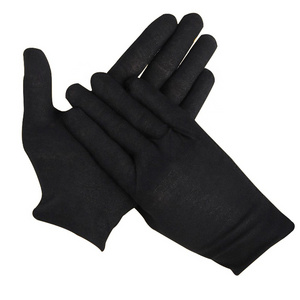 GM1001 Black Sweat absorbing Cotton Antiques Etiquette Parade Ceremony Jewelry Uniform Security Guard Inspection Hand Job Gloves