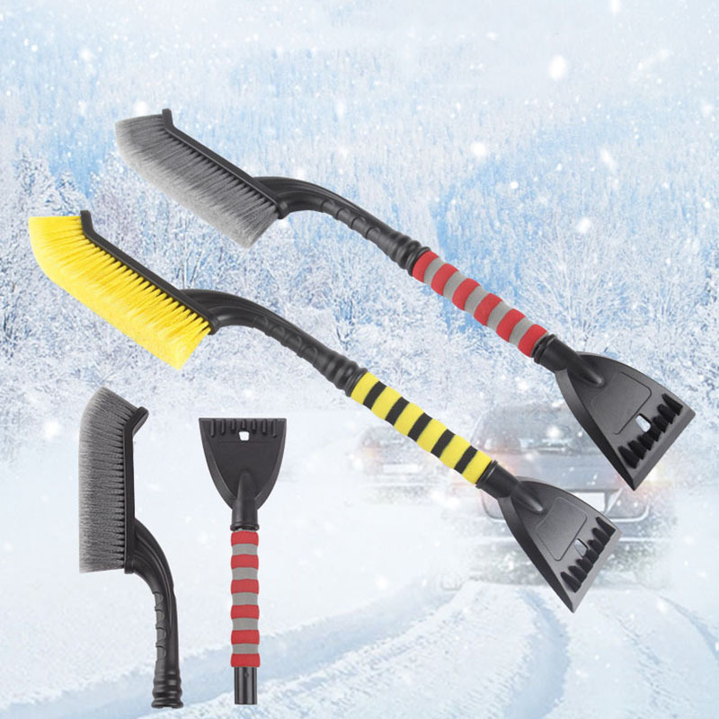 2 In 1 Detachable Car Snow Shovel Brush with EVA Foam Handle Winter Truck Window Snow Cleaning Brush