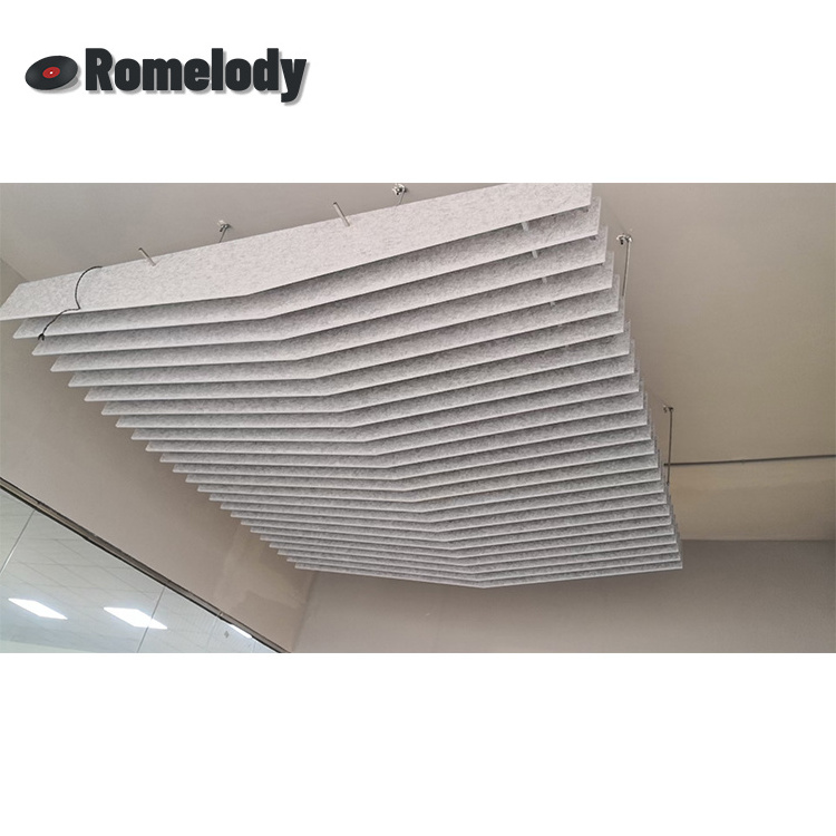 China factory outlet ceiling sound-absorbing board green polyester fiber