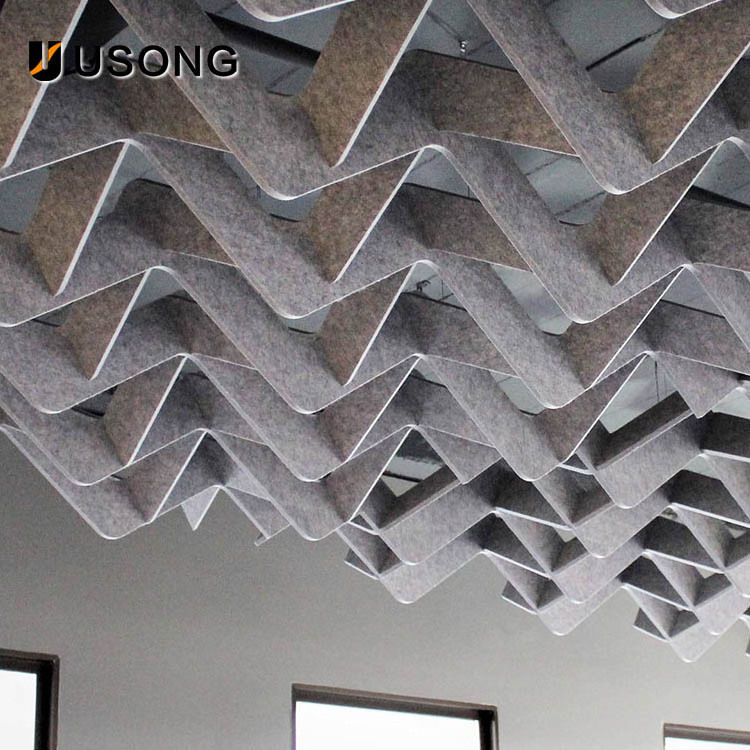 Polyester Fiber Sound Insulation Hanging Fire Ceiling Ceiling Decorative Acoustic Panels