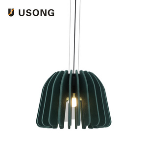 ODM OEM USONG Latest Design Felt Lampshade Hot Selling Acoustic Lampshade High Quality Felt Sound Absorption Ceiling Lamp