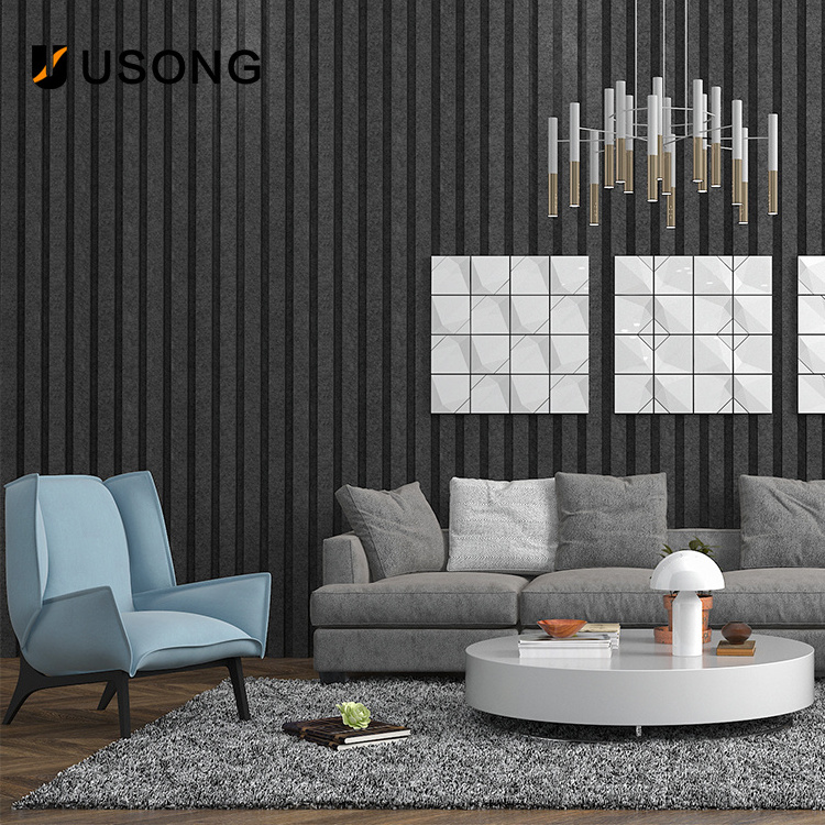 Customized High Quality Office Home Theater 3D Polyester Fabric Great Wall Board Acoustic Sound Absorbing Panel