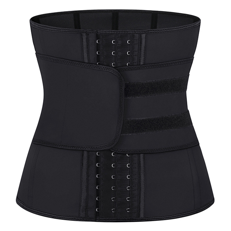 Fajas Colombians Women Slimming Sheath 100% Latex 9 Steel Boned Corset One Belt Waist Trainer With Hook