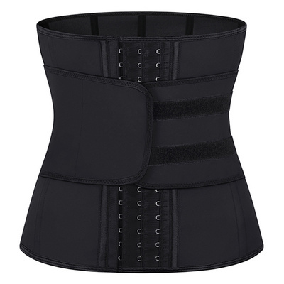 Fajas Colombians Women Slimming Sheath 100% Latex 9 Steel Boned Corset One Belt Waist Trainer With Hook