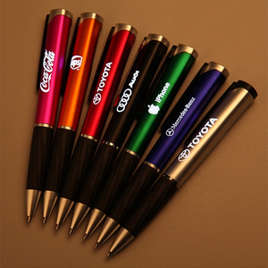 customized Led Laser Light up Ball ballpoint Pen with custom light logo engraved